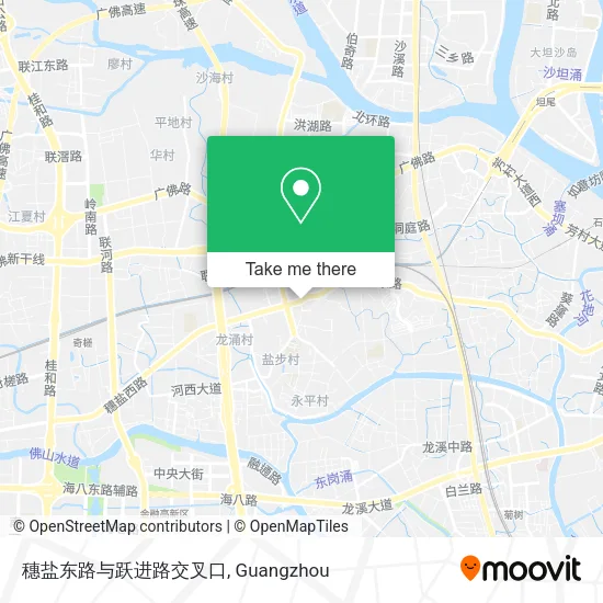 穗盐东路与跃进路交叉口 map