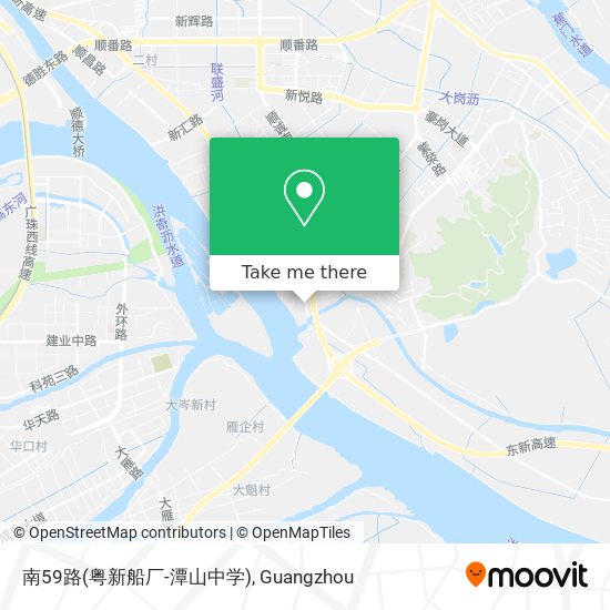南59路(粤新船厂-潭山中学) map