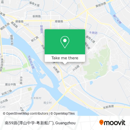 南59路(潭山中学-粤新船厂) map