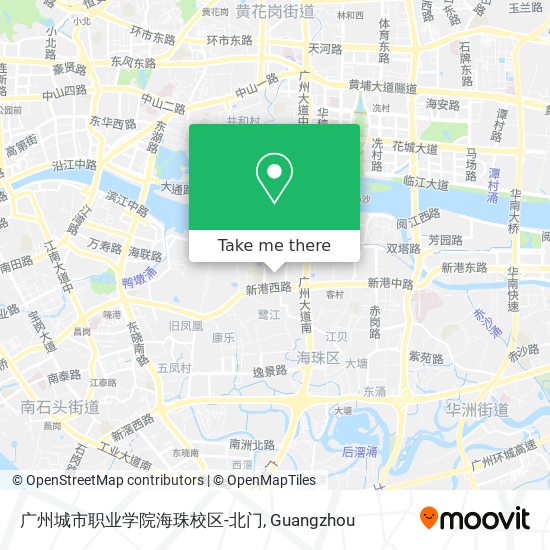 广州城市职业学院海珠校区-北门 map