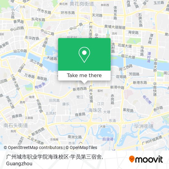 广州城市职业学院海珠校区-学员第三宿舍 map