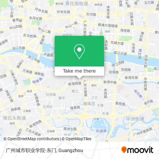 广州城市职业学院-东门 map