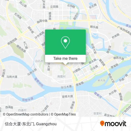 信合大厦-东北门 map