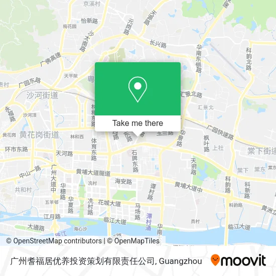 广州耆福居优养投资策划有限责任公司 map