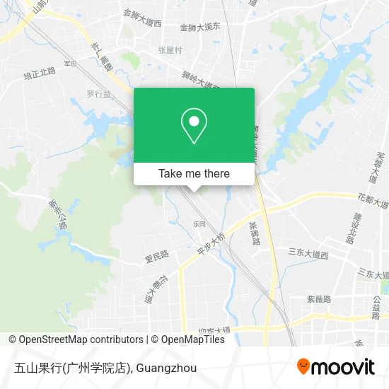 五山果行(广州学院店) map