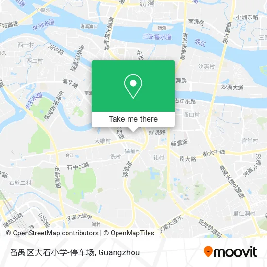 番禺区大石小学-停车场 map