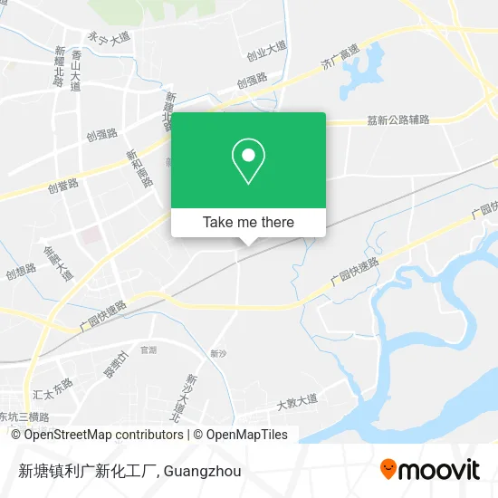 新塘镇利广新化工厂 map