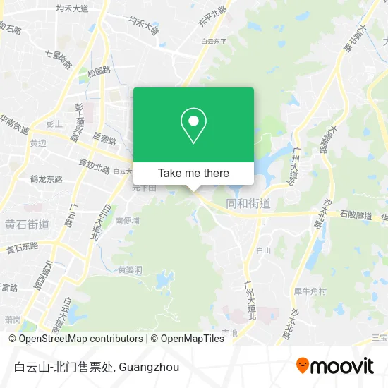 白云山-北门售票处 map