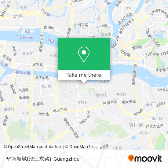 华南新城(沿江东路) map