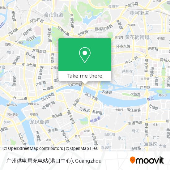 广州供电局充电站(港口中心) map
