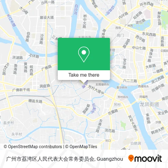 广州市荔湾区人民代表大会常务委员会 map