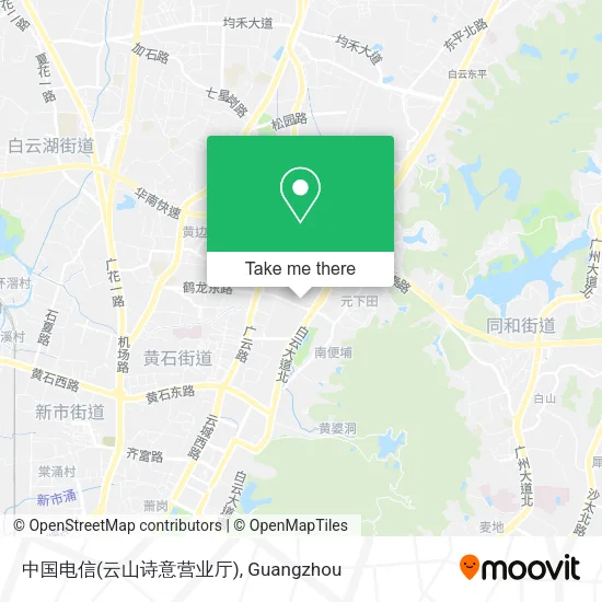 中国电信(云山诗意营业厅) map