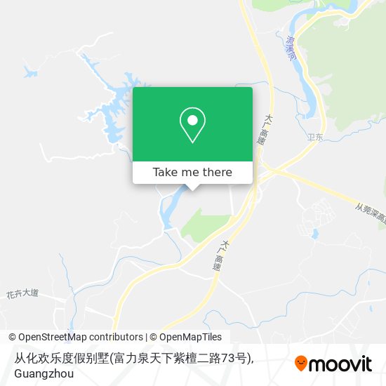 从化欢乐度假别墅(富力泉天下紫檀二路73号) map