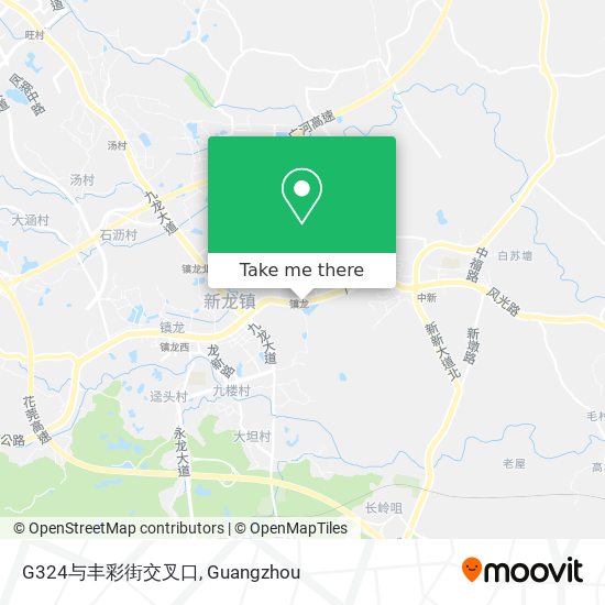 G324与丰彩街交叉口 map