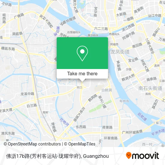 佛沥17b路(芳村客运站-珑耀华府) map