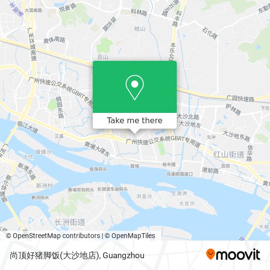 尚顶好猪脚饭(大沙地店) map