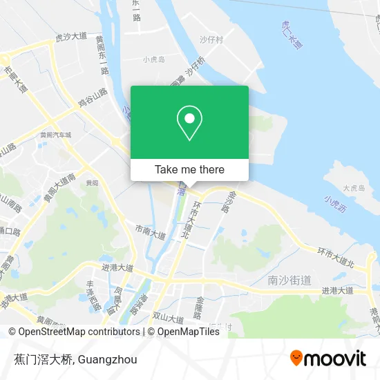 蕉门滘大桥 map