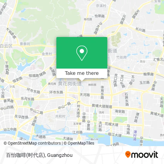 百怡咖啡(时代店) map