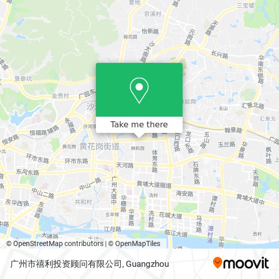 广州市禧利投资顾问有限公司 map