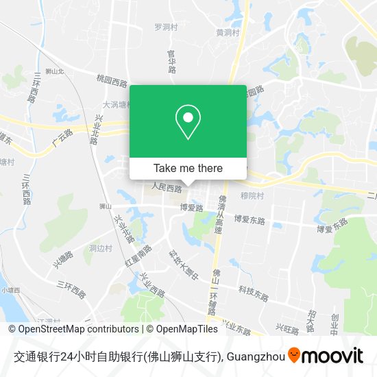 交通银行24小时自助银行(佛山狮山支行) map