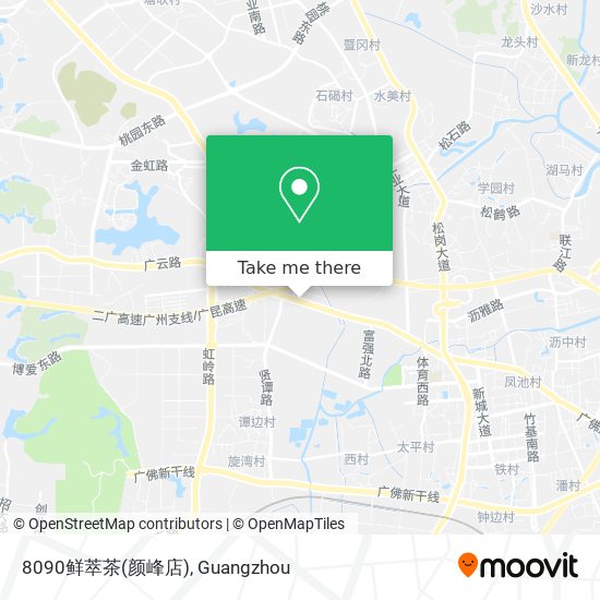 8090鲜萃茶(颜峰店) map