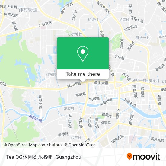 Tea OG休闲娱乐餐吧 map