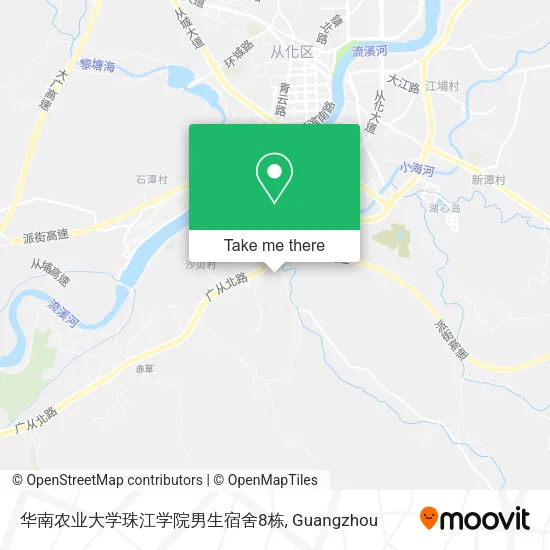 华南农业大学珠江学院男生宿舍8栋 map