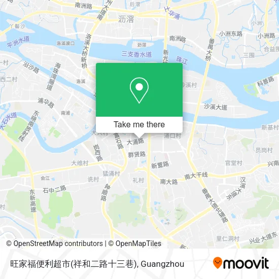 旺家福便利超市(祥和二路十三巷) map