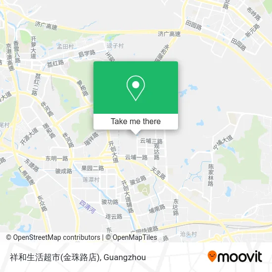 祥和生活超市(金珠路店) map