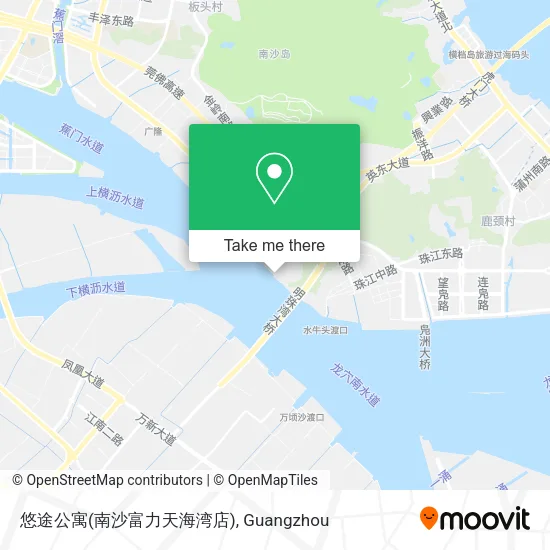 悠途公寓(南沙富力天海湾店) map