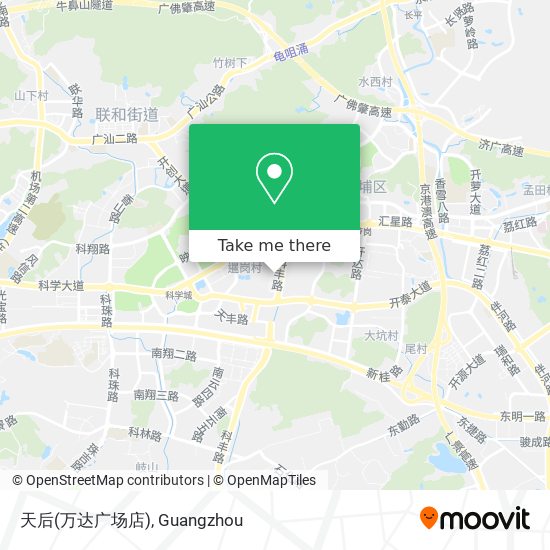 天后(万达广场店) map