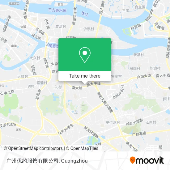 广州优约服饰有限公司 map