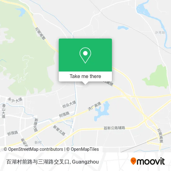 百湖村前路与三湖路交叉口 map