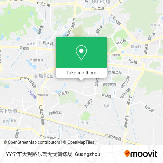 YY学车大观路乐驾无忧训练场 map