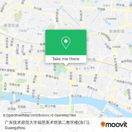 广东技术师范大学福慧美术馆第二教学楼(东门) map