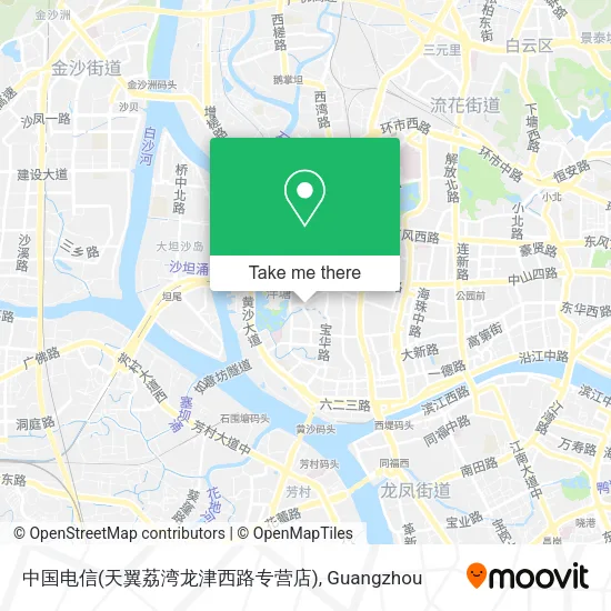中国电信(天翼荔湾龙津西路专营店) map