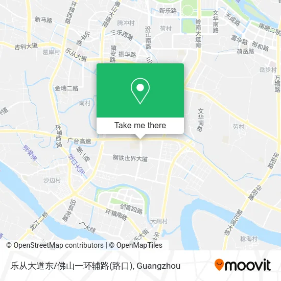 乐从大道东/佛山一环辅路(路口) map