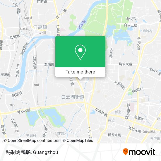 秘制烤鸭肠 map