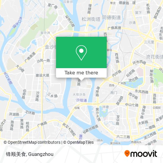 锋顺美食 map