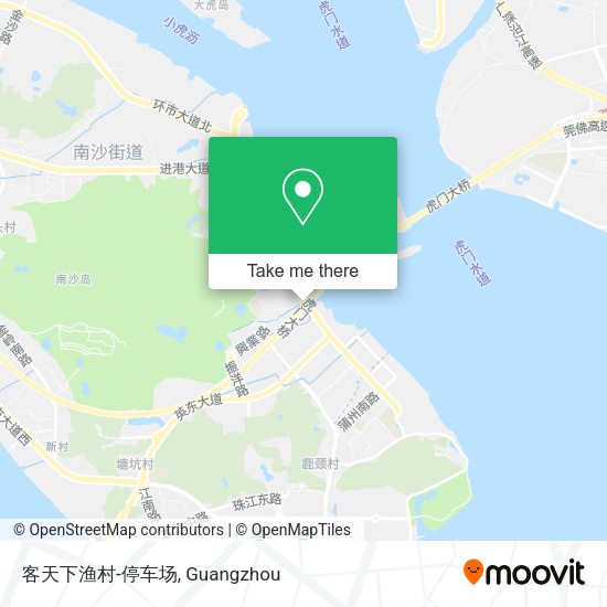 客天下渔村-停车场 map