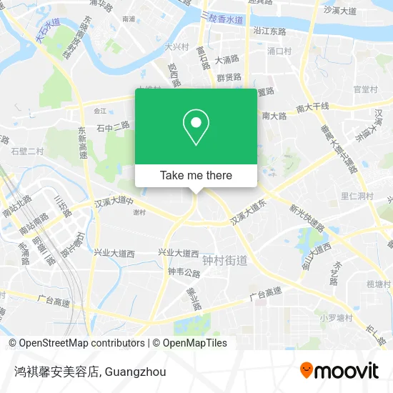 鸿褀馨安美容店 map