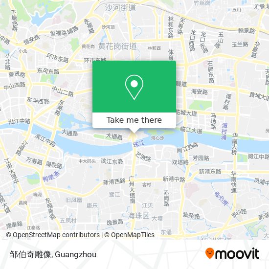 邹伯奇雕像 map