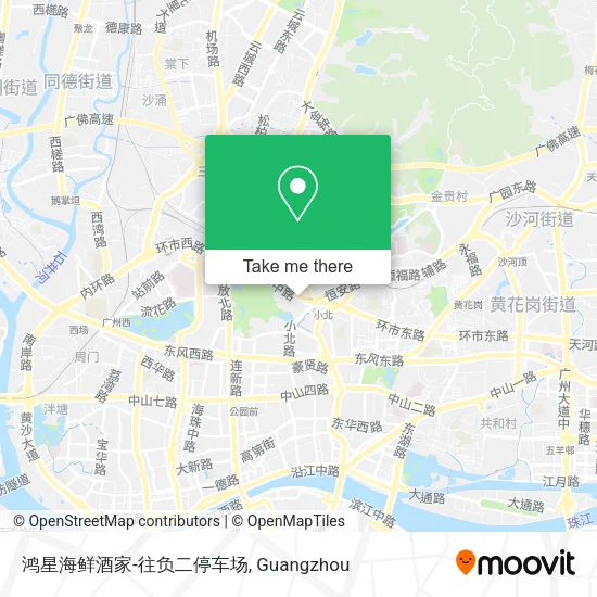 鸿星海鲜酒家-往负二停车场 map