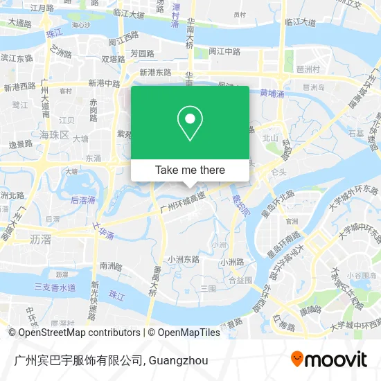 广州宾巴宇服饰有限公司 map