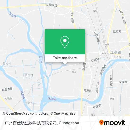 广州百仕肽生物科技有限公司 map