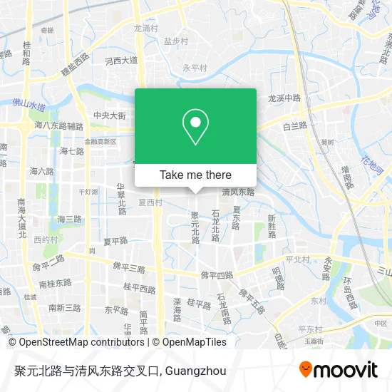 聚元北路与清风东路交叉口 map
