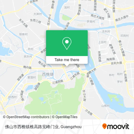 佛山市西樵镇樵高路宪峰门业 map