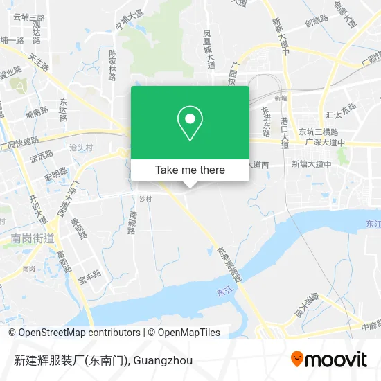 新建辉服装厂(东南门) map