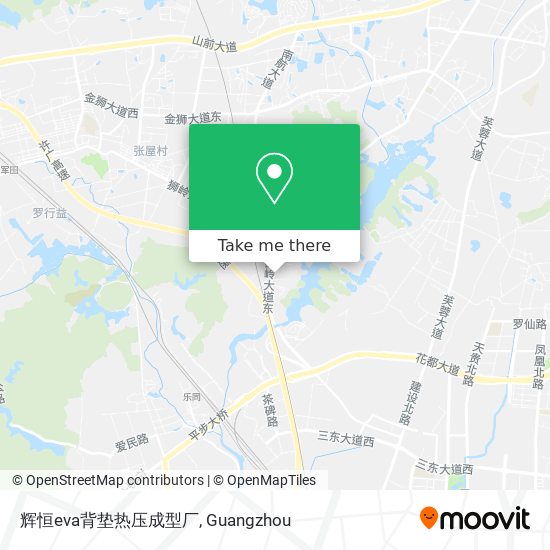 辉恒eva背垫热压成型厂 map