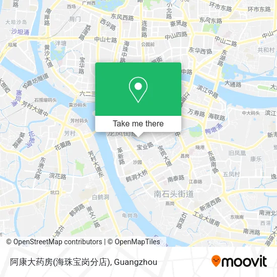 阿康大药房(海珠宝岗分店) map
